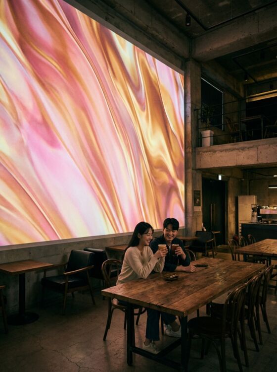 빔프로젝터 5m×3m 투사 기준